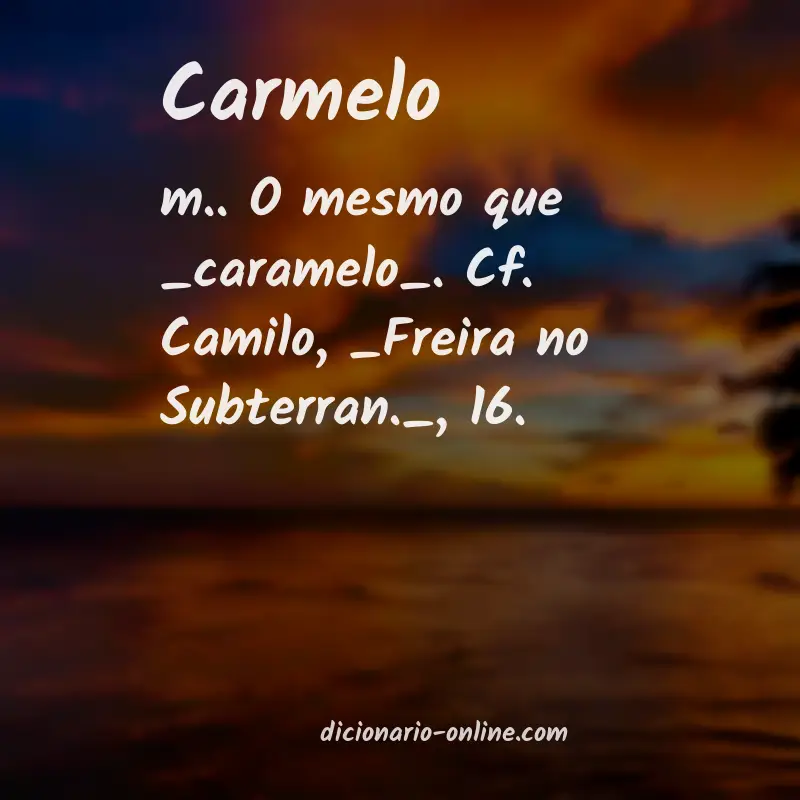 Significado de carmelo