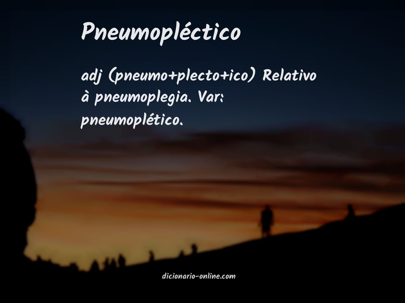 Significado de pneumopléctico