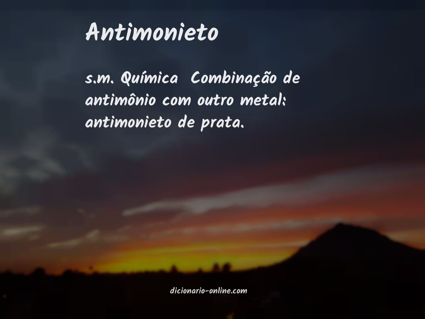 Significado de antimonieto