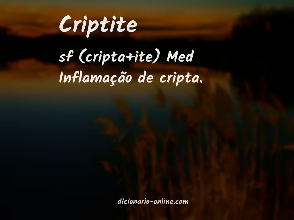 Significado de criptite