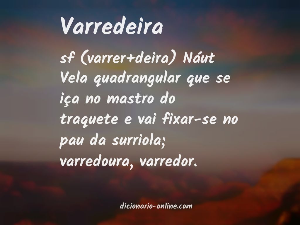 Significado de varredeira