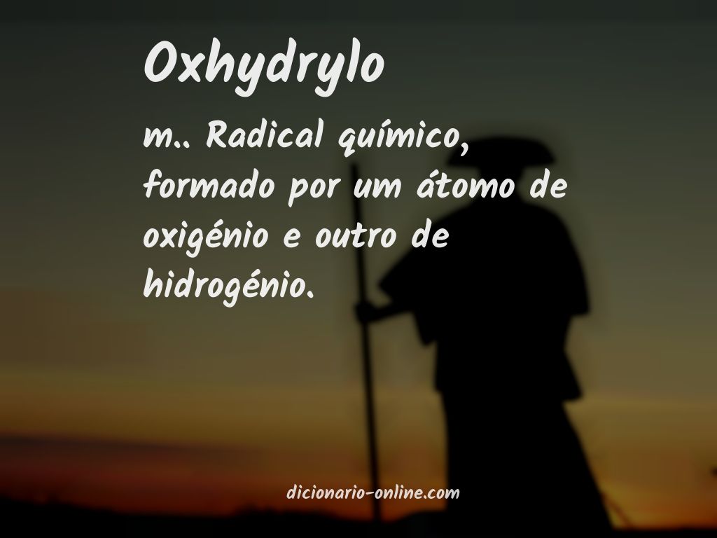 Significado de oxhydrylo