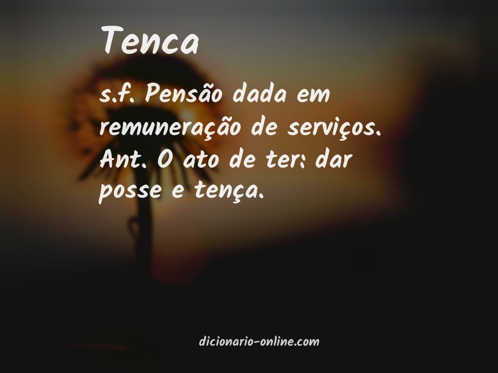 Significado de tenca