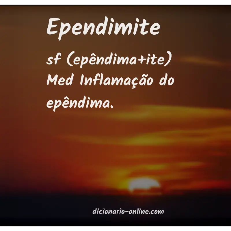 Significado de ependimite