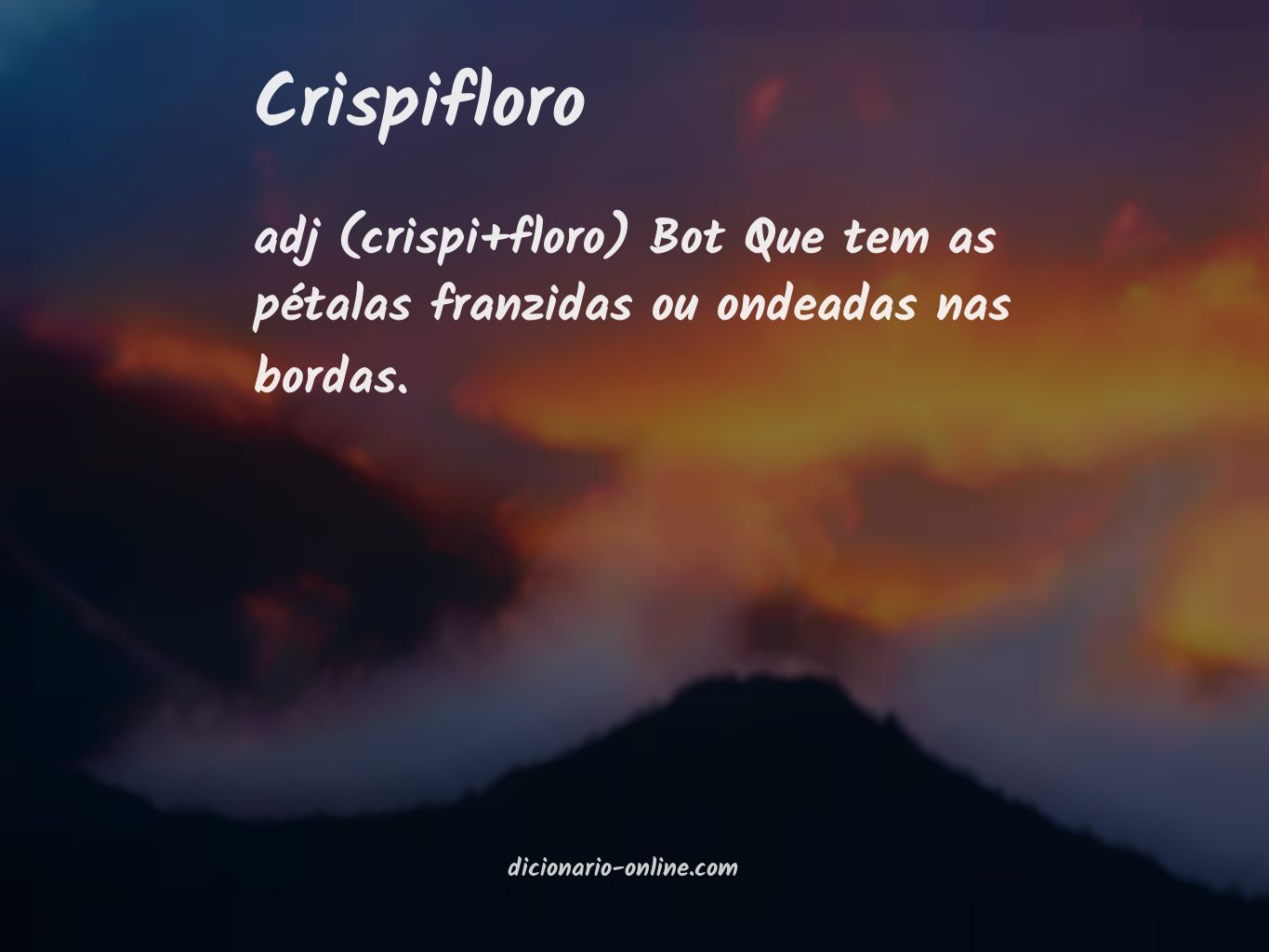 Significado de crispifloro