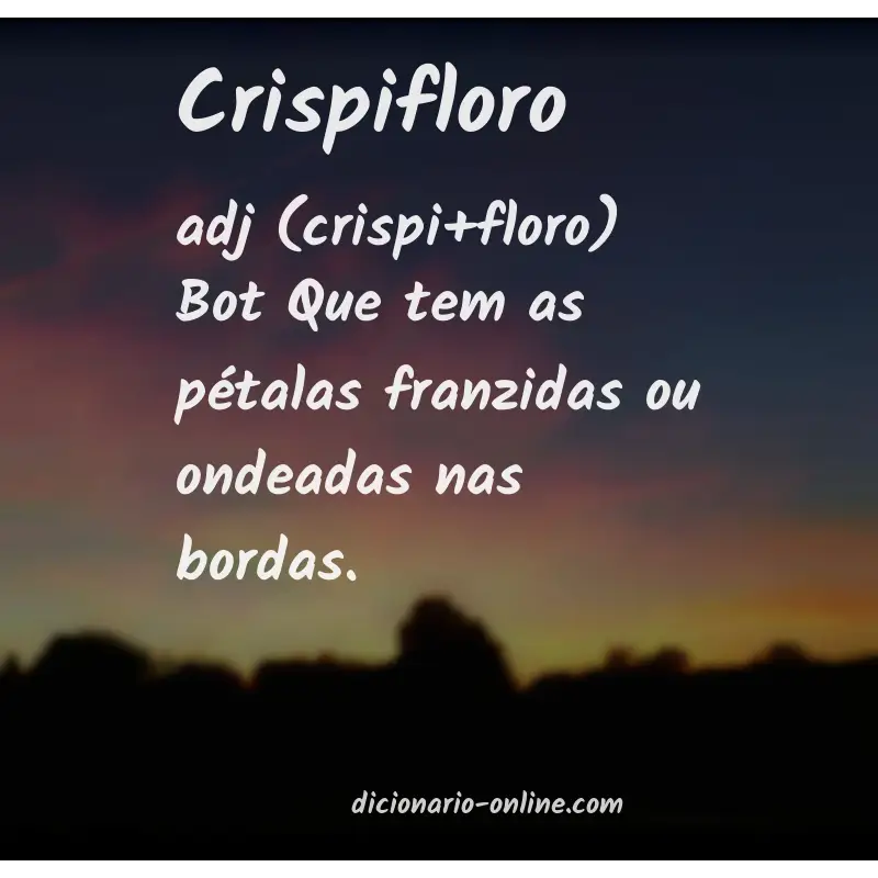 Significado de crispifloro