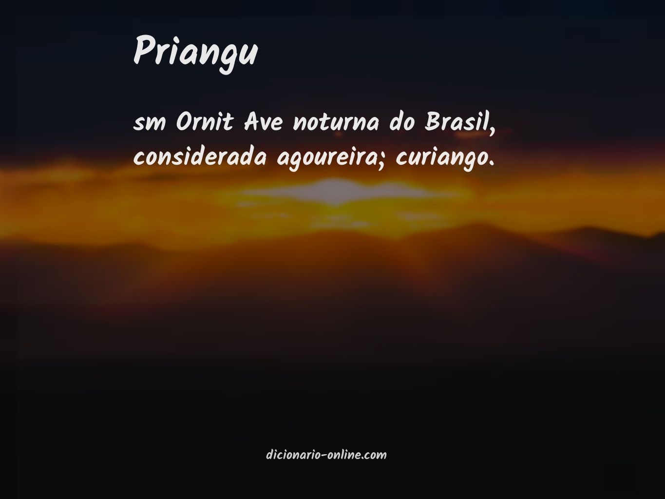 Significado de priangu