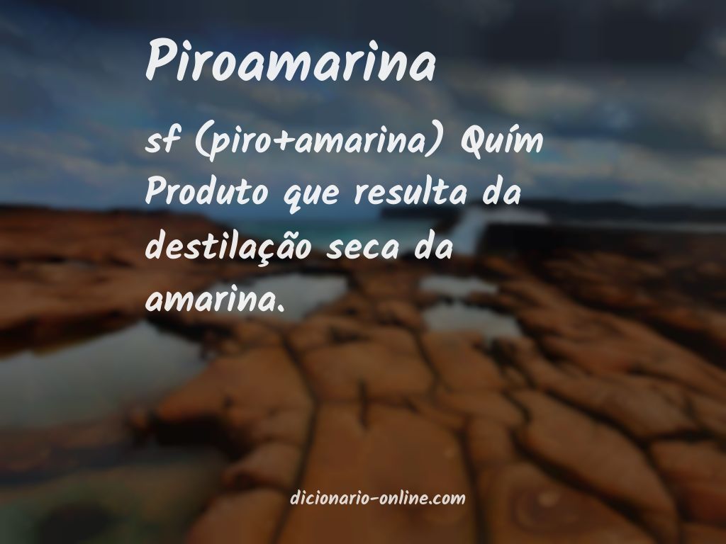 Significado de piroamarina