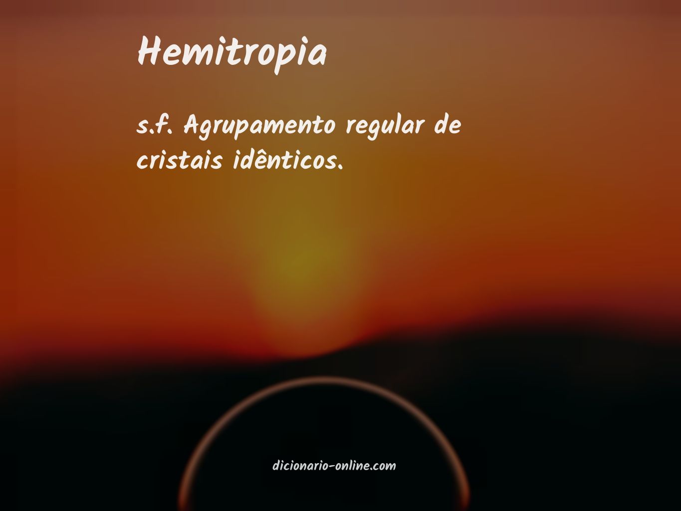 Significado de hemitropia
