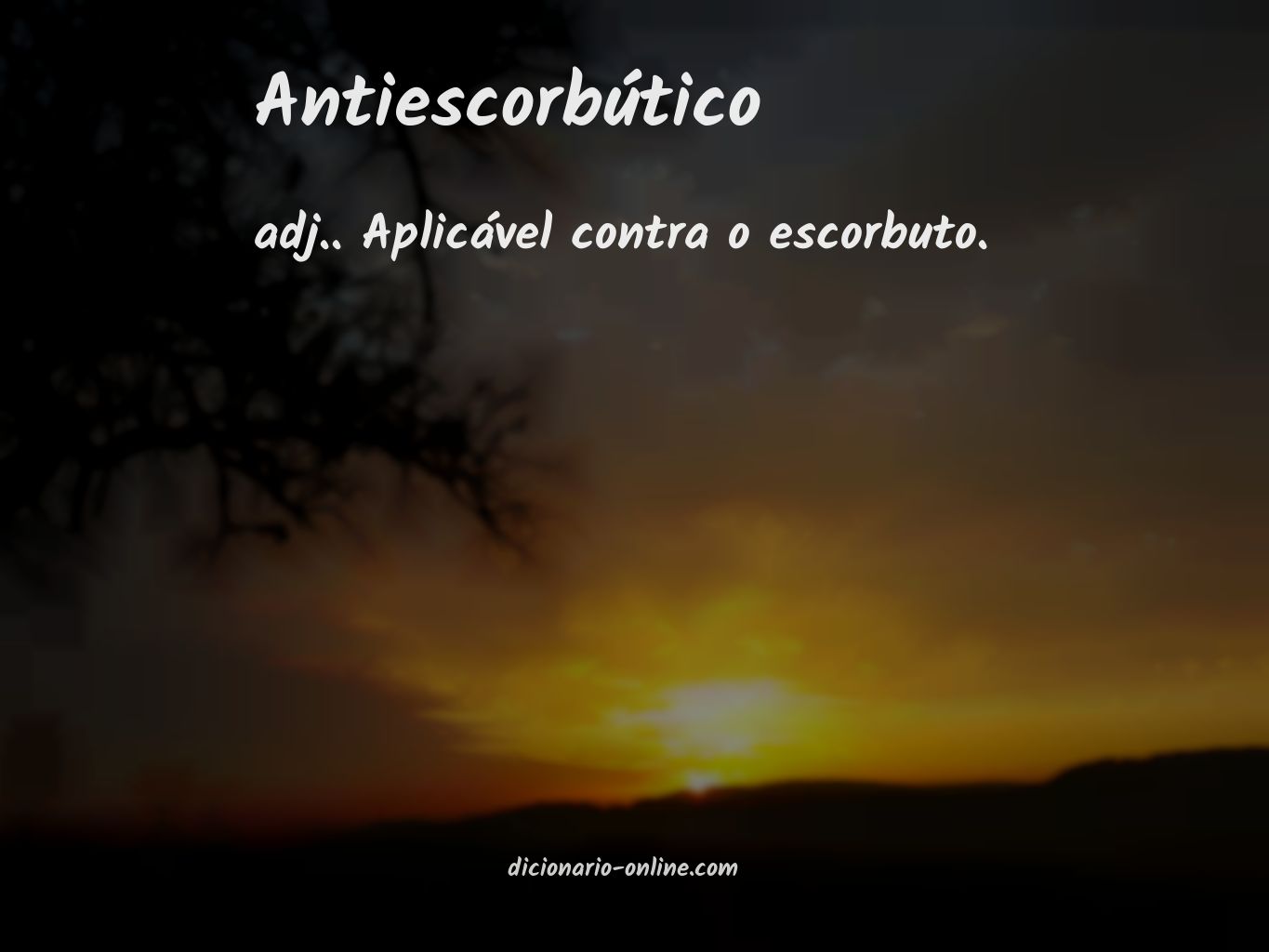 Significado de antiescorbútico