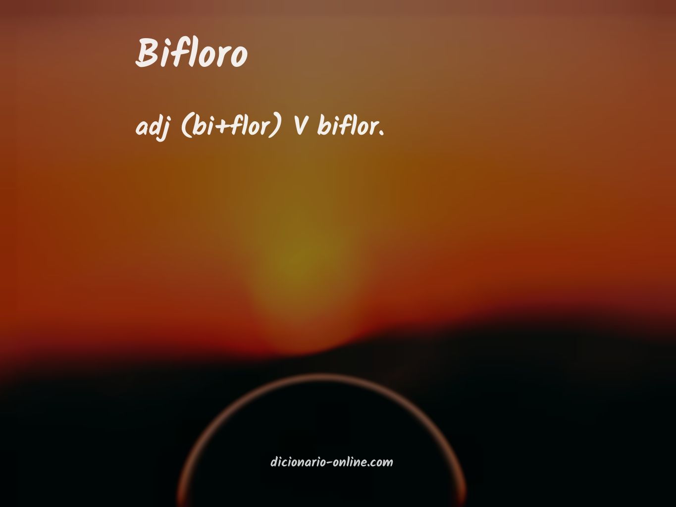 Significado de bifloro