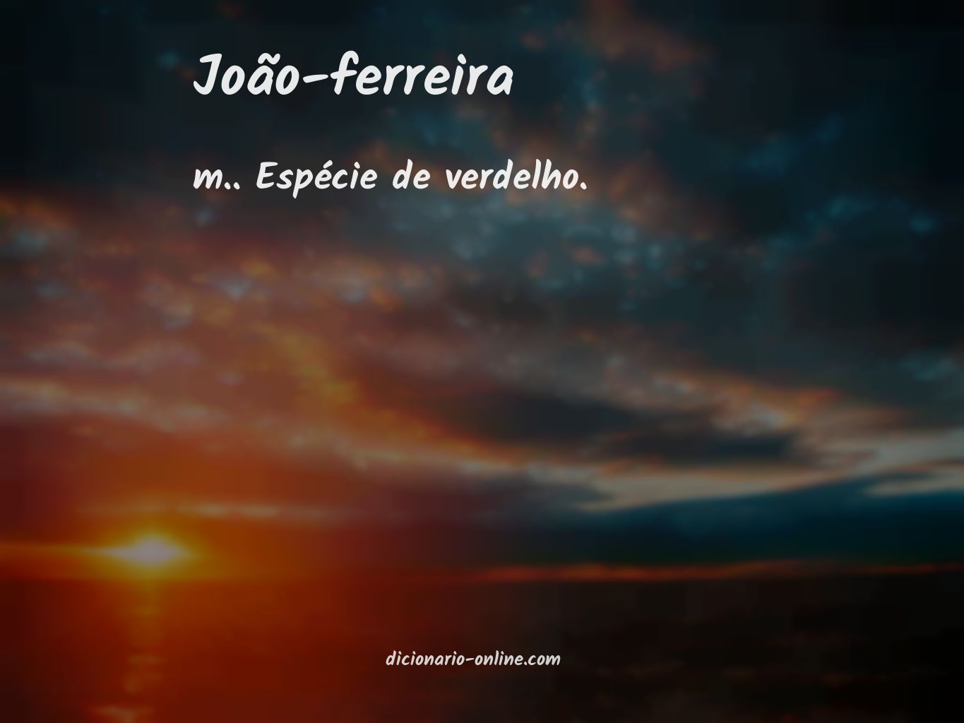 Significado de joão-ferreira