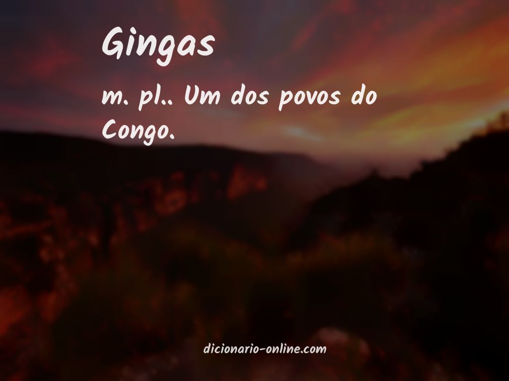 Significado de gingas