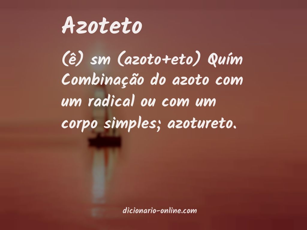 Significado de azoteto