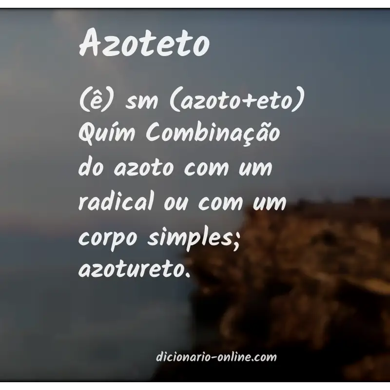 Significado de azoteto