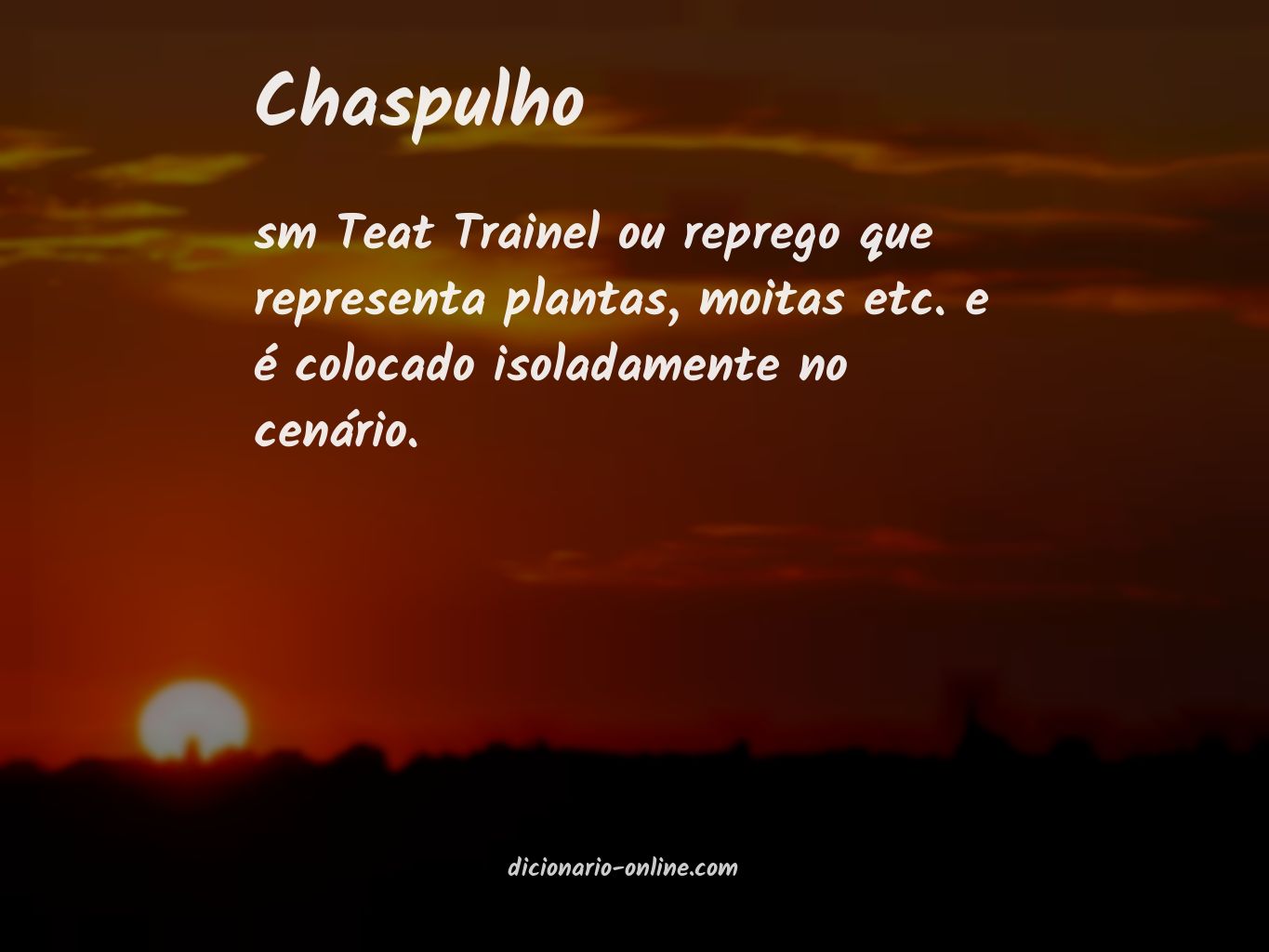 Significado de chaspulho