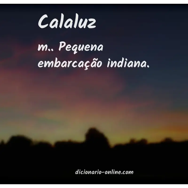 Significado de calaluz
