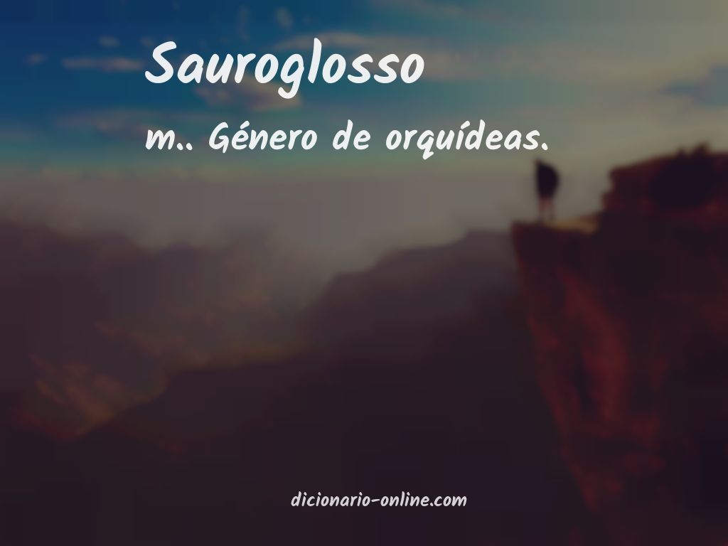 Significado de sauroglosso