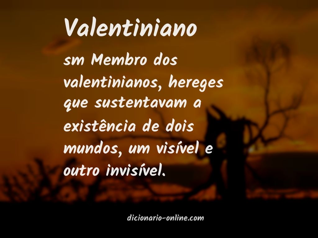 Significado de valentiniano