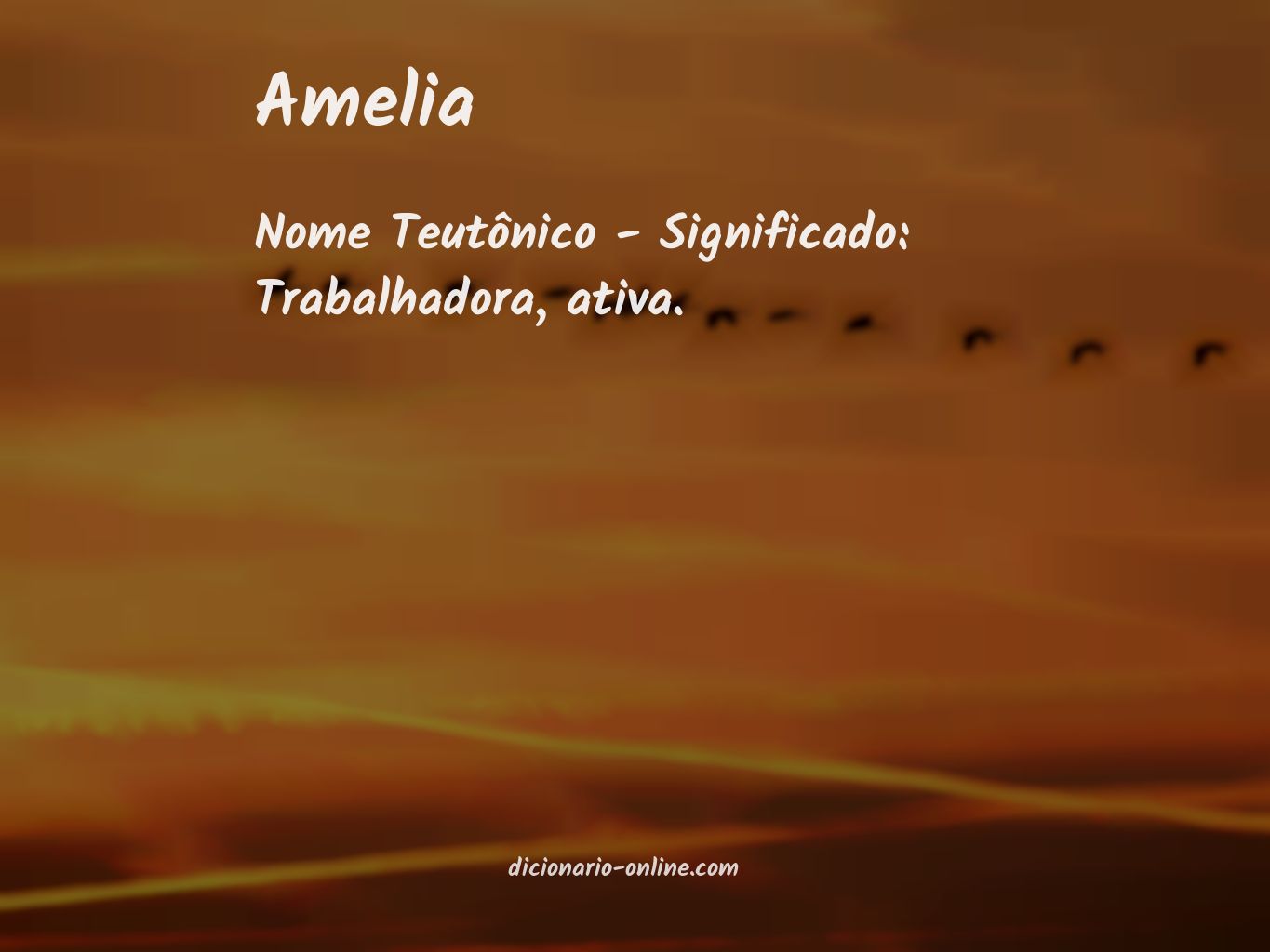 Significado de amelia