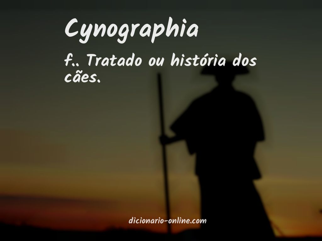 Significado de cynographia