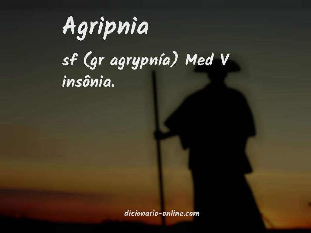 Significado de agripnia