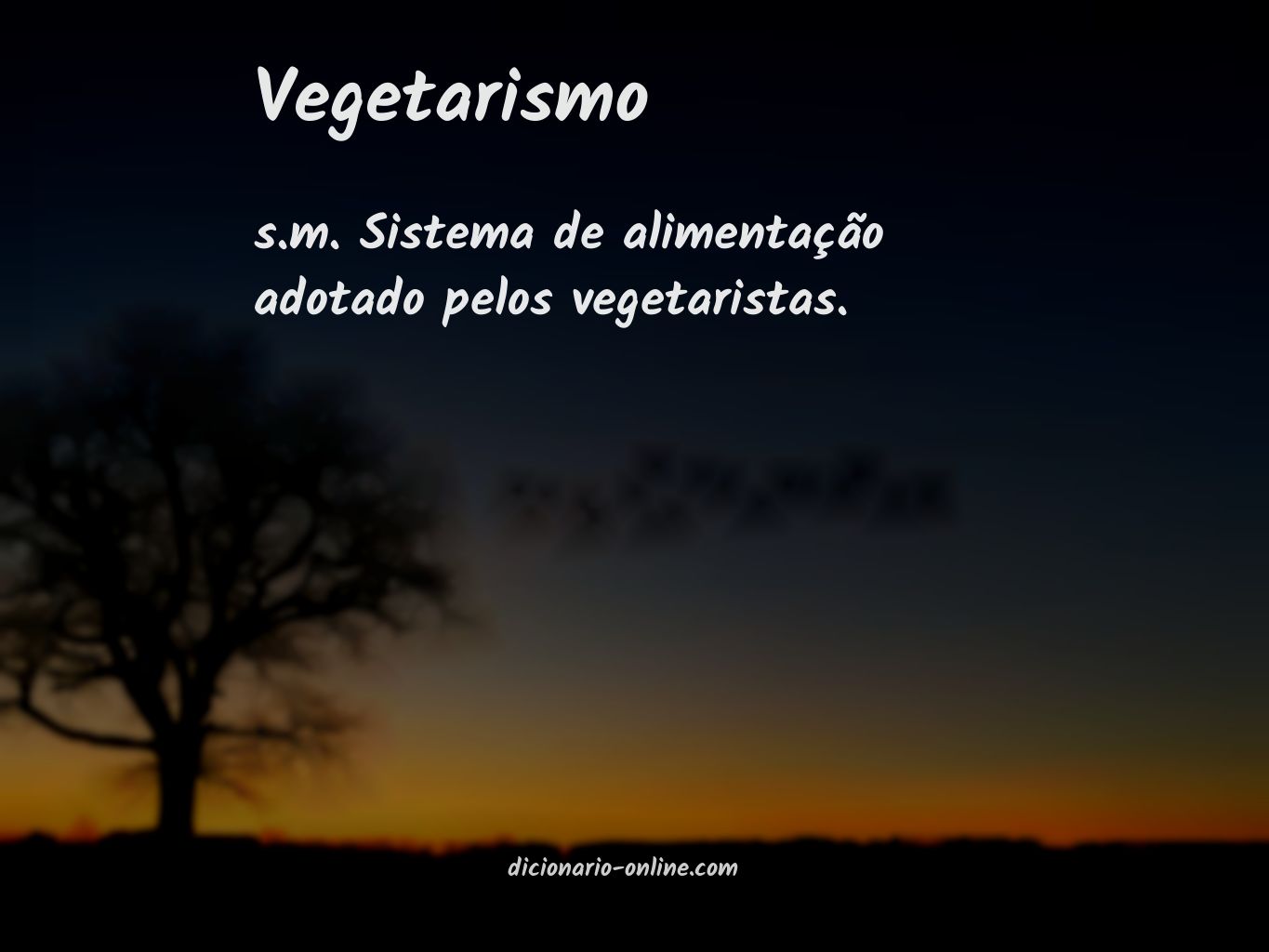 Significado de vegetarismo
