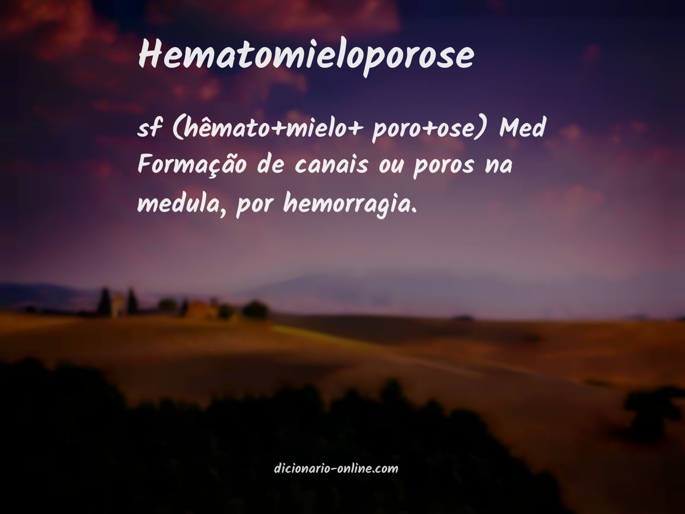 Significado de hematomieloporose