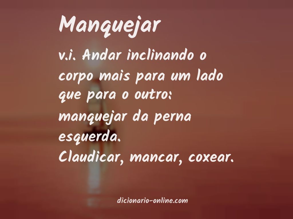 Significado de manquejar