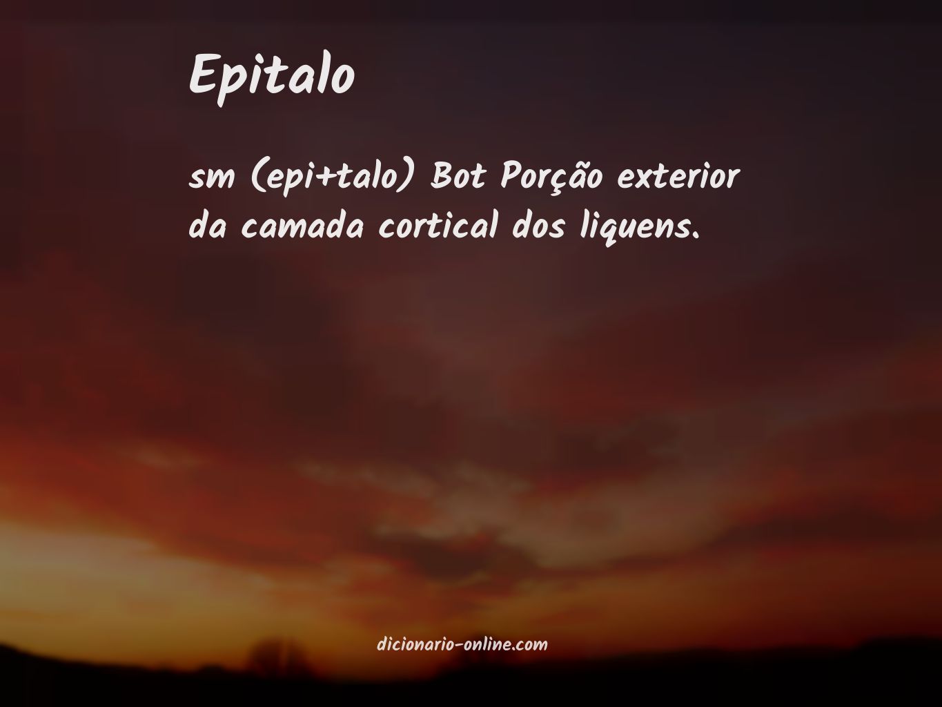 Significado de epitalo