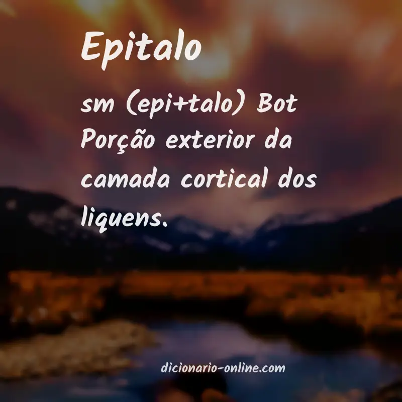 Significado de epitalo