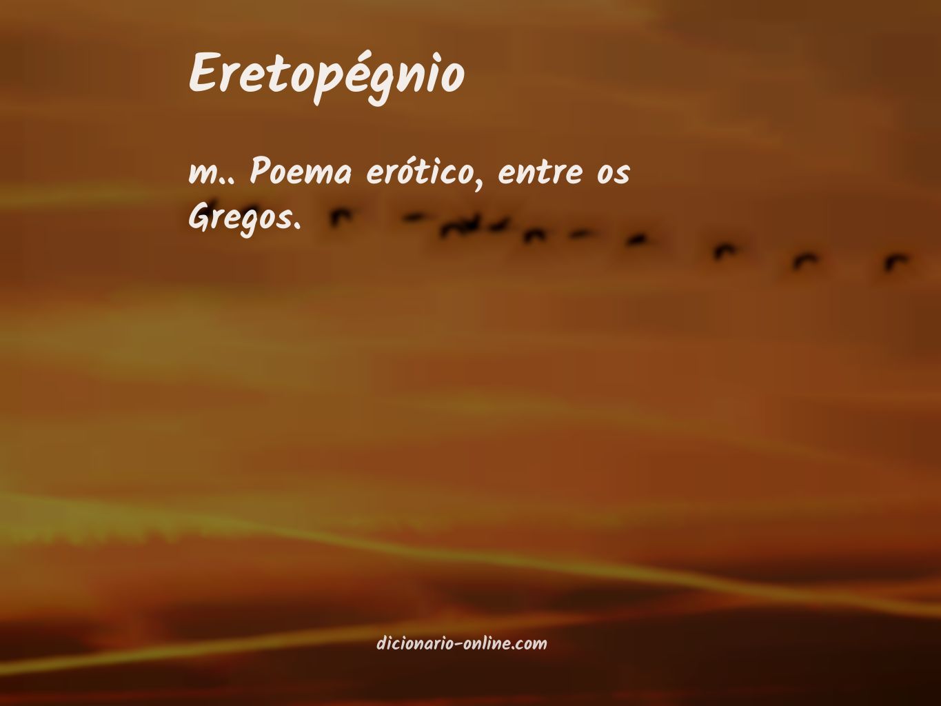 Significado de eretopégnio