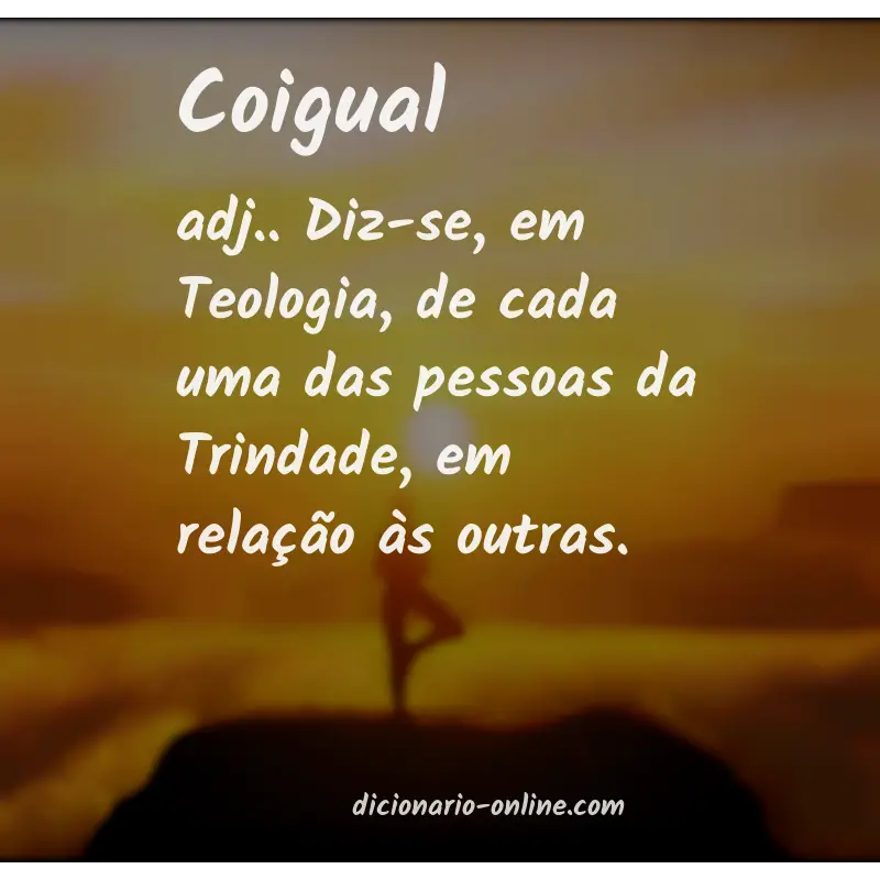 Significado de coigual