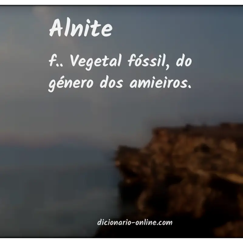 Significado de alnite