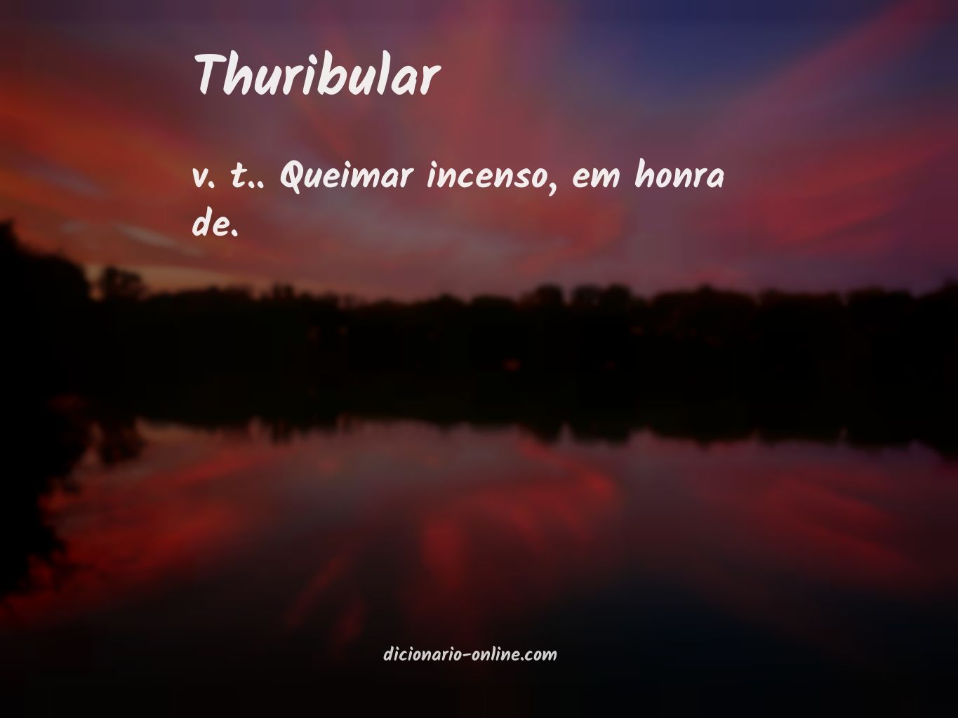 Significado de thuribular