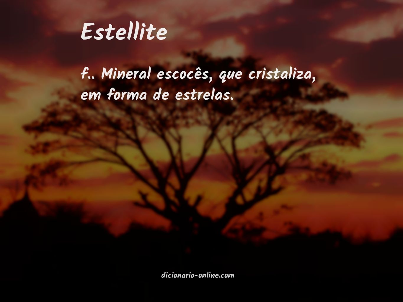 Significado de estellite