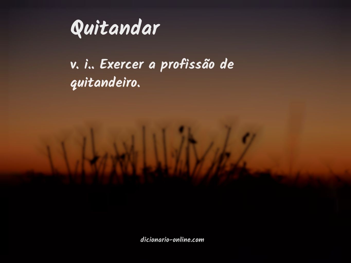 Significado de quitandar