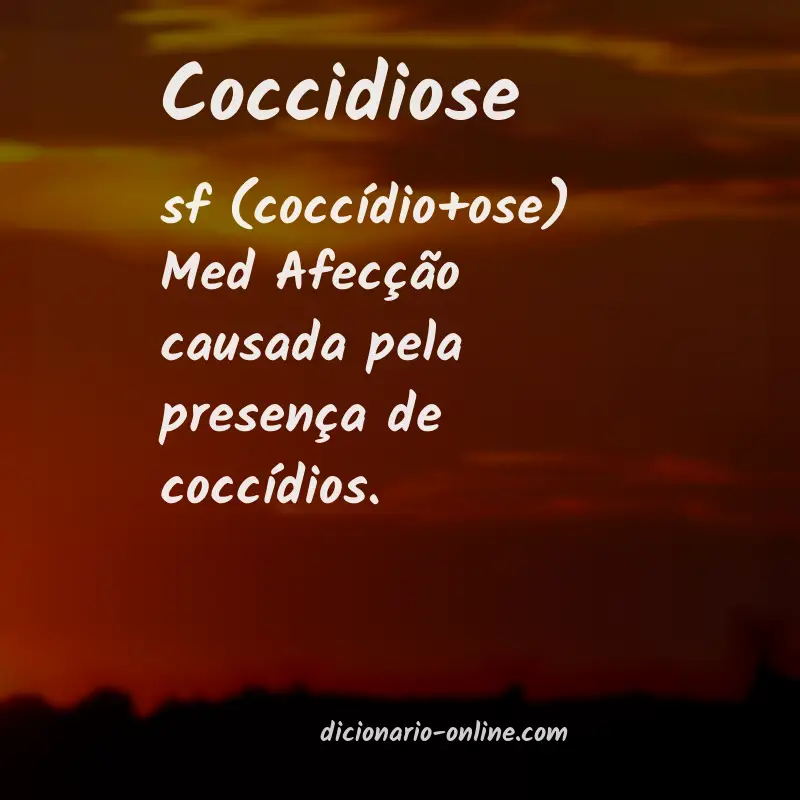Significado de coccidiose