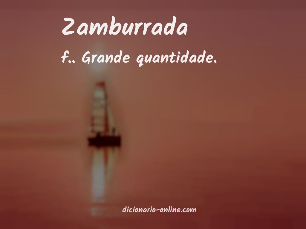 Significado de zamburrada