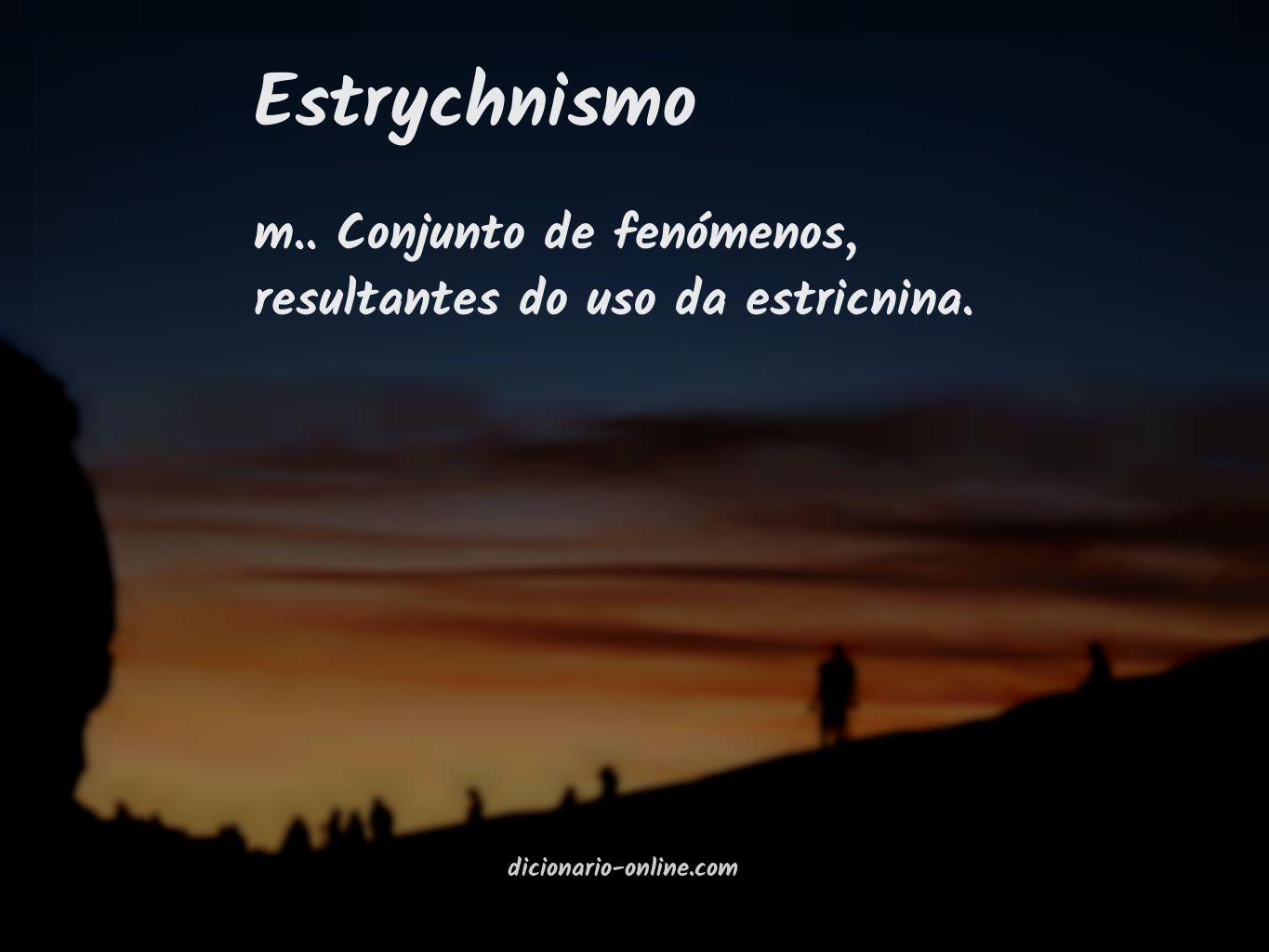 Significado de estrychnismo