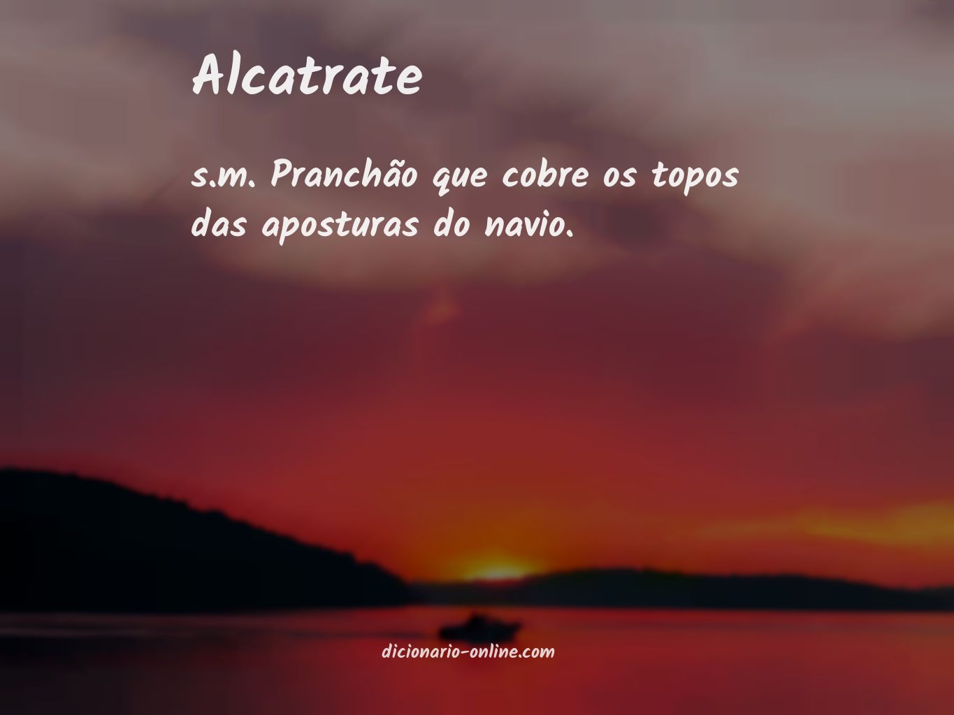 Significado de alcatrate