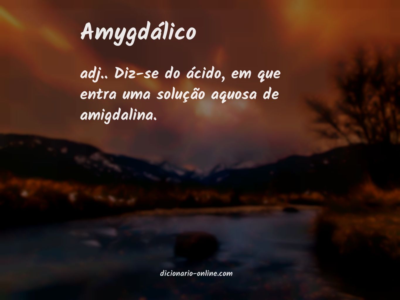 Significado de amygdálico