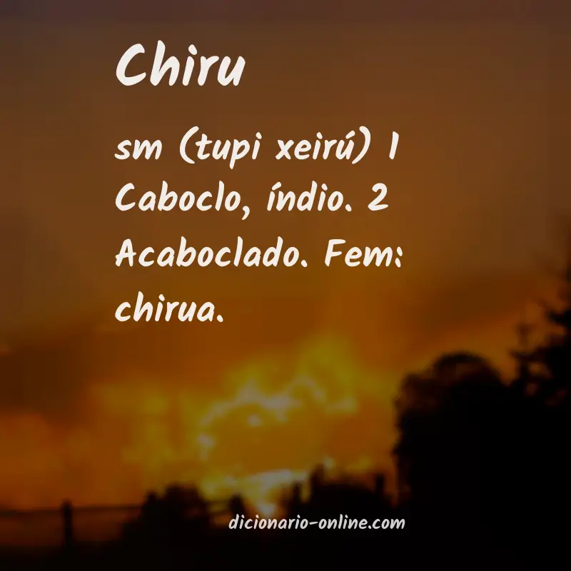 Significado de chiru