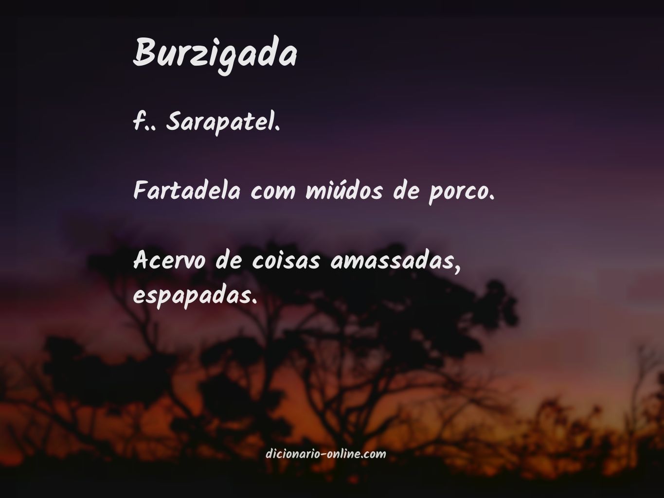 Significado de burzigada