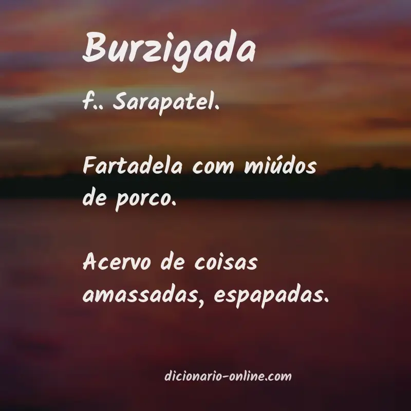 Significado de burzigada