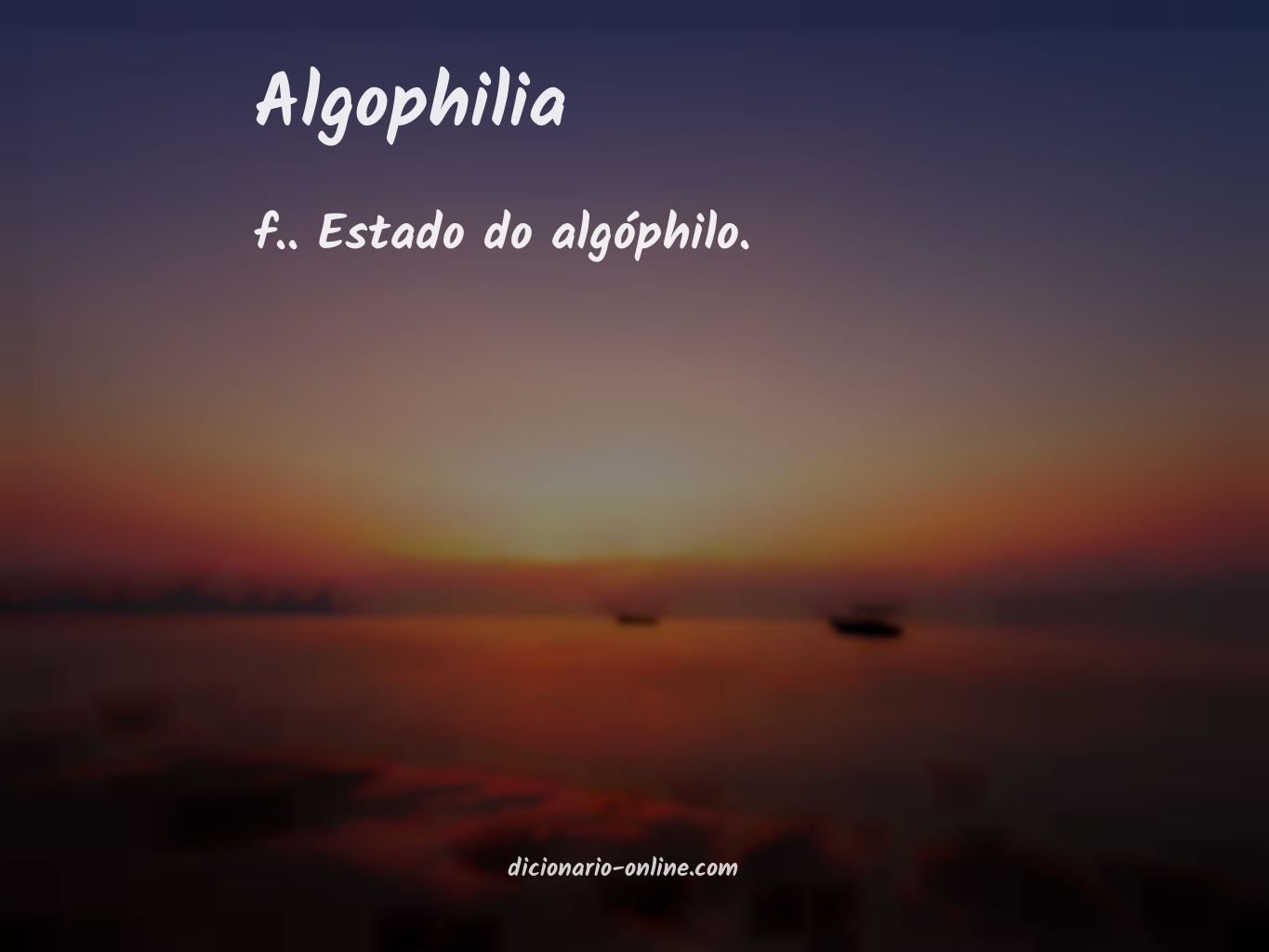 Significado de algophilia