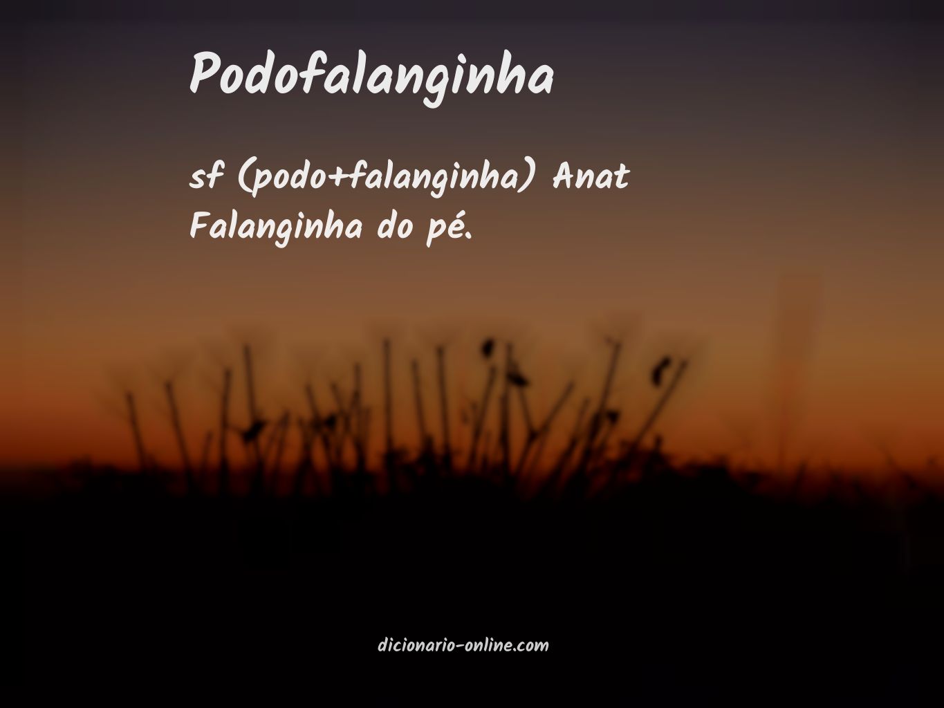 Significado de podofalanginha