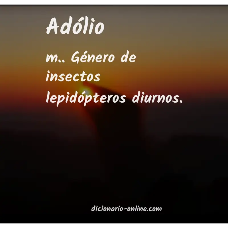 Significado de adólio