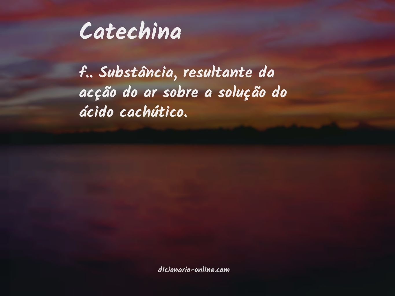 Significado de catechina