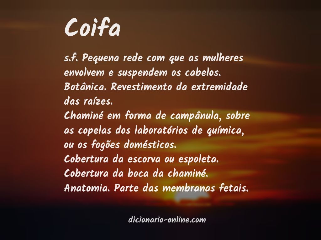 Significado de coifa